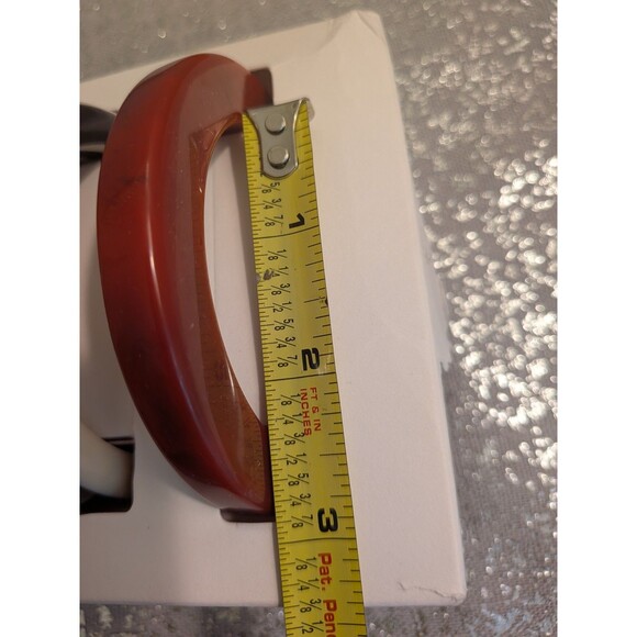 Zara 3 Pack Resin Statement ChunkyCuff Bangle Bracelets Red Gold Black White NWT - Picture 13 of 13